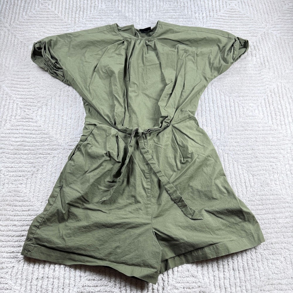 Mossimo Romper Women's Small Olive Green Utility Y2K Gorpcore Earthy Safari VTG